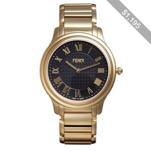 Fendi Gold and Black Men's Watch